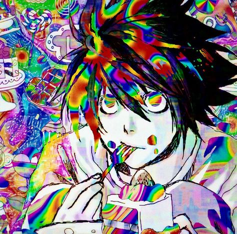 Glich Core, Rainbow Anime, Anime Glitch, Kidcore Wallpaper, L Icon, Kidcore Art, Scene Core, Dreamcore Weirdcore, Gothic Anime