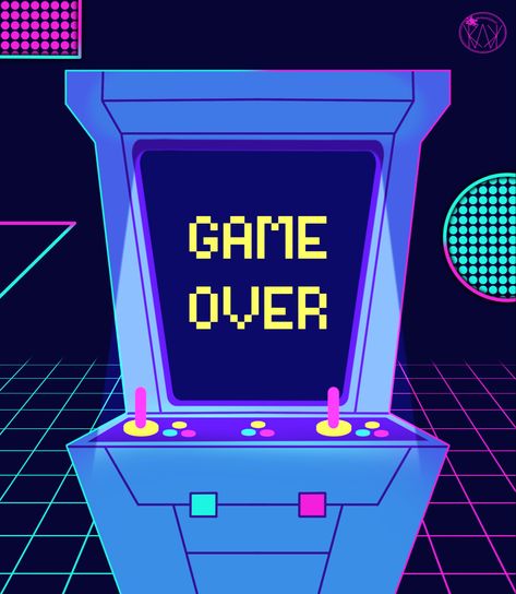 My Digital Drawing in Procreate - Tutorial from Ms. Funki T Procreate 🕹️🕹️🕹️ Retro Arcade Aesthetic, Arcade Drawing, Arcade Illustration, 80s Arcade, Drawing In Procreate, Newsletter Ideas, Procreate Tutorial, Retro Arcade, Retro Game