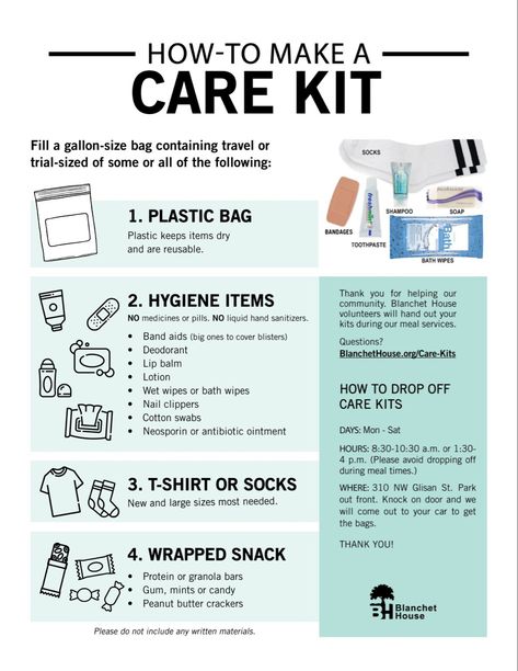 Things To Donate To Homeless, Help Homeless Ideas, Gift Bags For Homeless Care Packages, Homeless Bags Supply List, Homeless Shelter Needs, Homeless Hygiene Kits, Homeless Care Package Summer, Homeless Survival Kit, Homeless Christmas Care Package