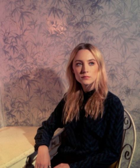 Desk Photoshoot, Saorsie Ronan, Saoirse Ronan, The Secret History, Girl Crushes, I Love Girls, Black Sweater, Celebrities Female, Favorite Celebrities