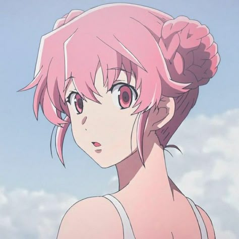 Future Diary, Yuno Gasai, Pink Hair, Hair, Anime, Pink