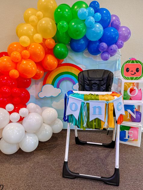 Cocomelon High Chair Banner, Cocomelon Third Birthday, Coco Melon Second Birthday, Coco Melon Birthday Party Ideas Diy, Cocomelon Party Centerpieces, Coco Melon First Birthday, Cocomelon Party Ideas 1st Birthday, Cocomelon Food Ideas, Cocomelon Party Ideas For Boy 1st