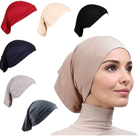 Hijab Undercap, Under Scarf, Hijab Cap, Estilo Hijab, Scarf Hijab, Hijab Caps, Neck Cover, Head Wrap Scarf, Scarf Women Fashion