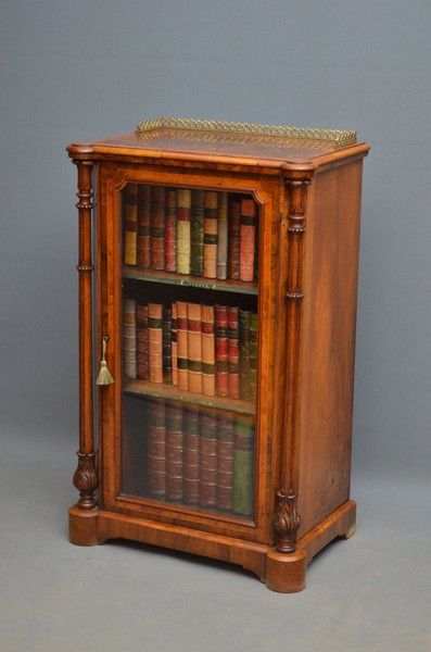 Victorian Walnut Bookcase / Music Cabinet Antique Wooden Cabinet, Vampire Furniture, 1800 Furniture, Victorian Furniture Living Room, Victorian Furniture Antique, Victorian Style Furniture, Music Cabinet, Victorian Cabinet, Painting Wooden Furniture