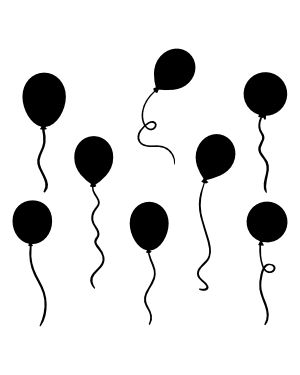 Free Cricut Images, Balloon Silhouette, Silhouette Clip Art, Cricut Free, Free Clip Art, Png Transparent, Cricut Design, Birthday Cards, Vector Images