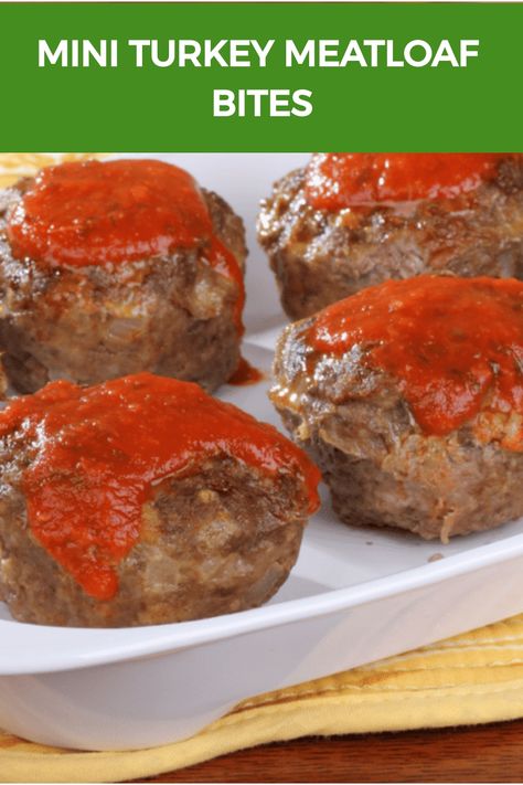 Mini Turkey Meatloaf Bites Meatloaf Recipes Easy Quick, Meatloaf Balls, Meatloaf Bites, Mini Turkey Meatloaf, Mini Meatloaf Muffins, Turkey Mince Recipes, Mini Meatloaf, Traditional Meatloaf, Turkey Meatloaf Recipes