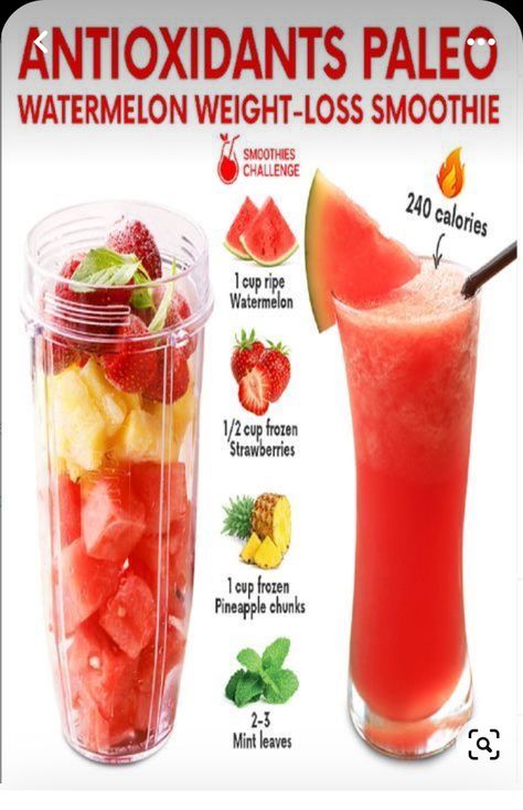 Healthy Drinks Recipes Smoothies Fitness, Smoothie With Watermelon, Healthy Watermelon Smoothie, Watermelon Smoothie Recipe, Watermelon Drinks, Beauty Smoothie, Watermelon Smoothie Recipes, Watermelon Smoothie, Healthy Juicer Recipes