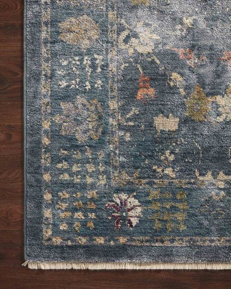 GIA-06 DENIM / MULTI | Loloi Rugs Alexander Home, Multi Rug, Loloi Rugs, Artisan Rugs, Rug Direct, Perfect Rug, Traditional Rug, Vintage Area Rugs, Power Loom