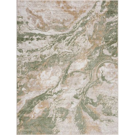 Wrought Studio Charniqua Abstract Design Modern Green/Beige Area Rug & Reviews | Wayfair Green Construction, Green Area Rug, Marble Print, Green Area Rugs, Price Range, Marble Design, Large Area Rugs, Contemporary Area Rugs, Green Rug