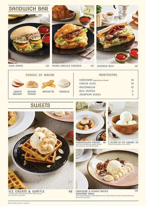 Business Menu Design, Brunch Cafe Menu, Cafe Menu Ideas, Brunch Menu Design, Menu Aesthetic, Catering Menu Design, Breakfast Menu Design, Menu Photography, Menu Design Layout