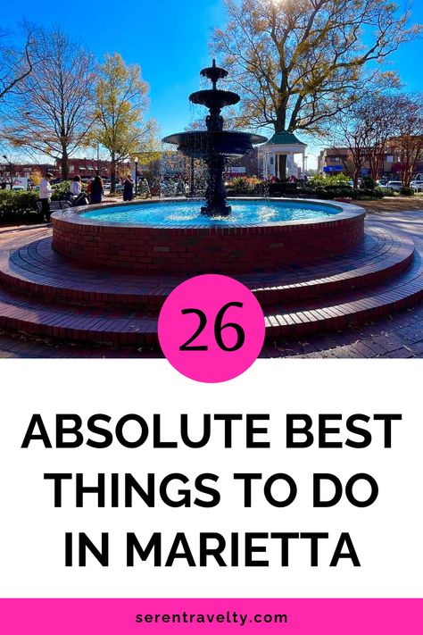 I’m going to tell you the best 26 things to see or do on your visit to Marietta, Georgia. Kennesaw Mountain, Marietta Square, Marietta Georgia, Girl Trip, Georgia Travel, Georgia State, Ghost Tour, House Museum, Free Things