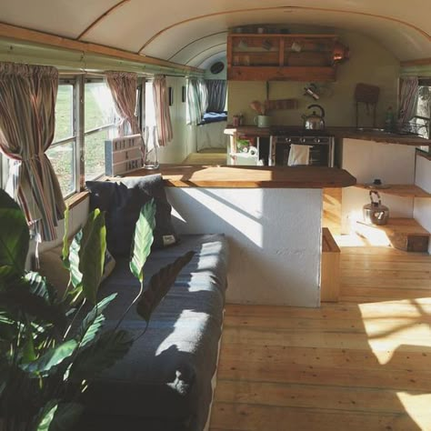 Bus Remodel, School Bus Tiny House, School Bus Camper, School Bus House, Converted Bus, Bus Interior, Bus Living, School Bus Conversion, Bus House