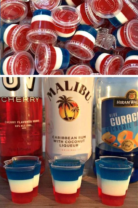 Fourth Of July Alcohol Ideas, Four Of July Decorations, Fourth Of July Boat Snacks, 4th Of July Snacks For Boat, Memorial Day Weekend Party, Ideas For 4th Of July Party, 4th Of July Food Appetizers Parties, 4th Of July Alcohol Treats, 4th Of July Jungle Juice