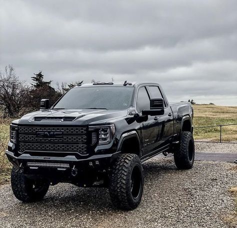 Denali Truck, Trucks Dodge, Jacked Up Truck, Custom Lifted Trucks, Pickup Truck Accessories, Trucks Lifted Diesel, Black Truck, Lifted Chevy, Lifted Chevy Trucks