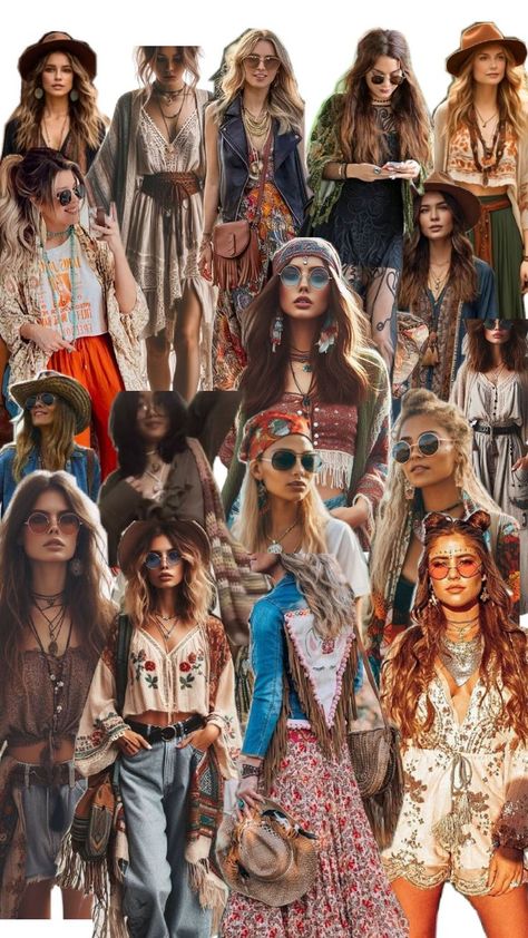 Hippie Goth, Hippie Cowgirl, Grunge Hippie, Chill Vibes, Rock Chic, Boho Chic, Boho Fashion, Closet