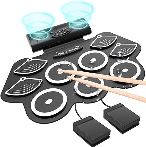 Electric Drums, Electronic Drum Pad, Drum Practice, Electric Drum Set, Drums For Kids, Drum Pad, Drum Sticks, Electronic Drums, Drum Kits