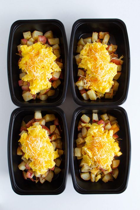 Make Ahead Breakfast Bowls - simple, delicious meal prep idea for the whole family. Breakfast Ideas To Reheat, Easy Take To Work Breakfast, Easy Reheatable Breakfast Ideas, Easy Reheat Breakfast Ideas, Reheat Breakfast Ideas, Homemade Breakfast Bowls, Breakfast Lunchable, Make Ahead Breakfast Bowls, Breakfast For Work