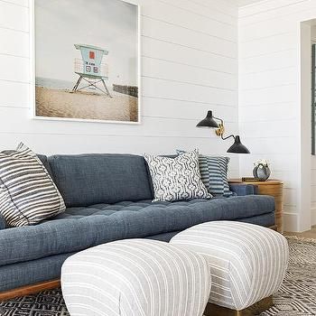 Blue Denim Living Room Sofas Design Ideas Blue Jean Sofa, Denim Blue Sofas, Denim Couch Living Room Color Schemes, Denim Sofa Living Room Ideas, Denim Blue Couch Living Room Ideas, Denim Couches, Denim Sofa Living Room, Denim Couch Living Room Ideas, Black And White Geometric Rug