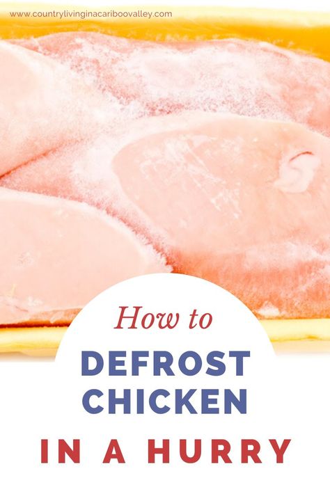 Defrost Chicken Instant Pot, Dinner Recipes Frozen Chicken, How To Dethaw Frozen Chicken Fast, Thawing Chicken Quickly, How To Thaw Chicken Quickly, Frozen Chicken Oven, How To Defrost Chicken Quickly, Frozen Meat Recipes, Frozen Boneless Chicken Breast Recipes