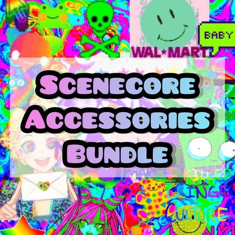 This Scenecore accessory bundle comes with lots of cute jewelry✨ Kandi Cuffs only come with bracelet bundle, as of right 🫶🏾 Knee Highs ( One size fits most) - All black  -Black and white striped -Black and grey striped  -Black and pink striped  Arm warmers ( One size fits most) - All black - White and black striped - Black and white striped  - Black and Grey striped  Mystery Bubble: 2-3 Accessories  Mini bundle: - 3 Accessories  - Pair of Arm Warmers  Necklace Bundle: - 5 Necklaces Starter kit Scenecore Accessories, Scene Core Outfit, Scenecore Kandi, Scenecore Clothes, Scenecore Outfit, Striped Arm Warmers, Scene Clothes, Alt Accessories, Scene Kandi