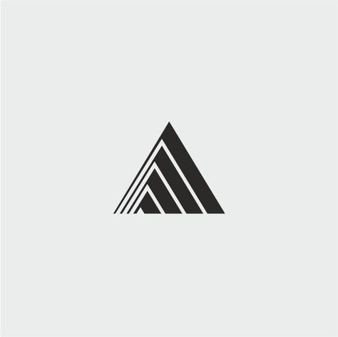 Mountain Geometric, Triangle Logo Design, Mountain Logo, Mountain Logos, Geometric Design Art, Geometric Logo, Professional Logo Design, Triangle Logo, Unique Logo