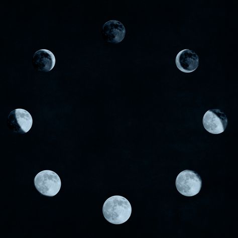 The New Moon marks the start of a new lunar and personal cycle. What is the influence of this the New Moon on our body and mind? Check out the lunar phases Healing Circles, Full Moon Phases, Thunder Moon, Wiccan Sabbats, Goddess Moon, Moon Circle, Art Photography Portrait, Night Beauty, Lunar Phase