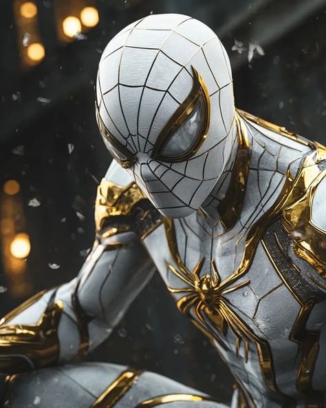 AshuraxsAI | New Suit Spider Man White And Gold . . . . . . . . . #midjourneyarchitecture #midjourneyv61 #midjourney #midjourneygallery #midjourneyart… | Instagram Gold Spiderman, Spiderman Anime, Black Panther Images, Spiderman Comic Art, Man Suits, Amazing Spiderman Movie, Spiderman Spider, Marvel Superhero Posters, Spiderman Artwork