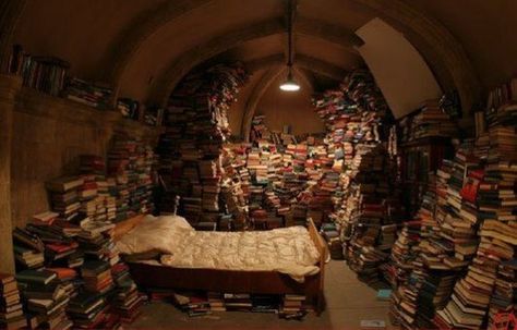 Surrounded by books. Bookish Bedroom, V Pour Vendetta, I Cannot Sleep, Lots Of Books, Books Lover, The Ancient Magus Bride, V For Vendetta, Book Room, E Reader