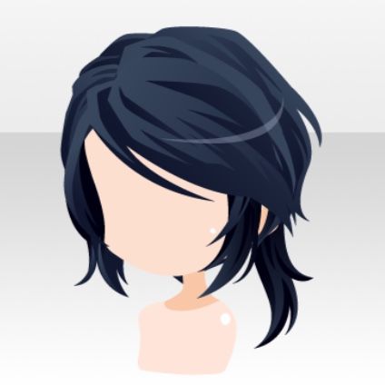 Anime Hair Styles Males, Anime Hairstyles Men, Anime Hair References Male, Anime Guy Hairstyles, Anime Guy Hair, Play Hairstyles, Chibi Hairstyles, Anime Ponytail, Vtuber Avatar