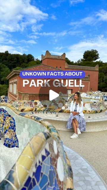 Florenta Viñas Barcelona on Instagram: "🥰 I love the Park Guell it is so special! But I found it even more wonderful when I learned about it’s history and techniques ✨✨

🚩 STOP being clueless when traveling!!!

📲 Learn everything about the Park Guell and every Gaudi Masterpiece with the LIVE LIFE BARCELONA APP 🤩🤩" Park Guell Picture Ideas, Palau Guell Barcelona, Guell Park Barcelona, Park Guell Barcelona Photos, Barcelona Park Guell, Park Guell Barcelona, Parc Guell, Park Guell, Facts You Didnt Know