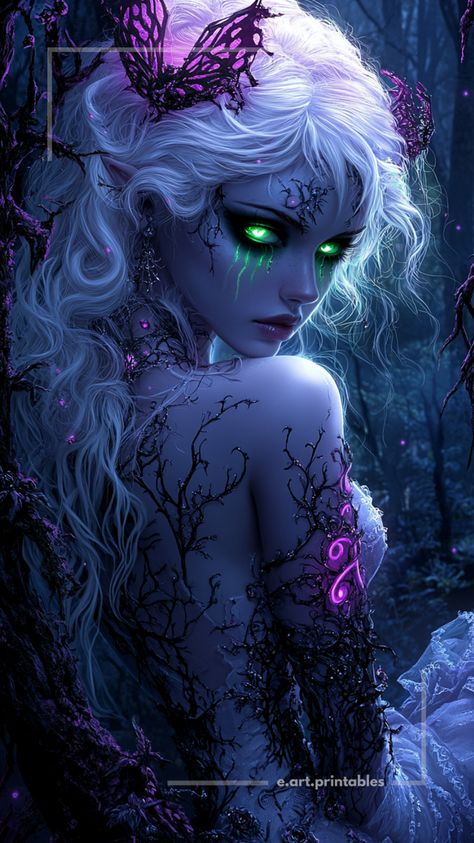 Fantasy Art, Enchanted Forest, Mythical Creatures, Female Fantasy Characters, Halloween, Magical Women, Halloween Art, Halloween Illustration, Mystical Women, Digital Fantasy Art #FantasyArt, #EnchantedForest, #MythicalCreatures, #Halloween, #MagicalWomen, #HalloweenArt, #MysticalCreatures, #FantasyWorld, #DigitalArt, #FantasyWomen Dark Fairy Queen, Female Artwork Illustrations, Enchanted Forest Halloween, Horror Fairy, Wicked Lovely, Evil Elf, Mystical Women, Forest Halloween, Moon Stars Art