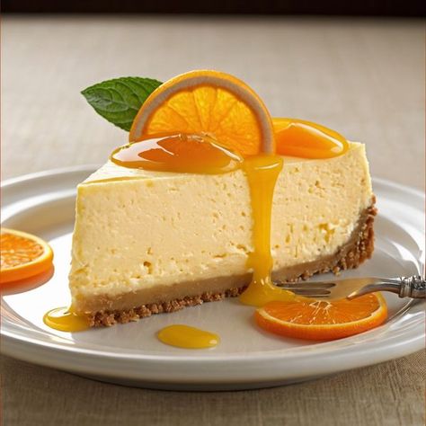 Kitchen Flavorista | 🍊 Indulge in the refreshing flavors of our Whimsical Orange Cheesecake | Facebook Tangerine Cheesecake, Orange Desserts, Orange Cheesecake Recipes, Orange Recipes Dessert, Fisker Karma, Food References, Orange Cheesecake, Orange Dessert, Miniature Inspiration