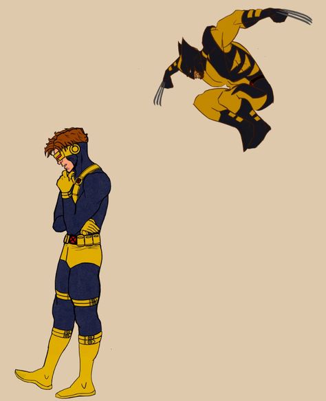 X BOYS - X MEN (Cyclops and Wolverine) Wolverine Fanart Cute, Cyclops And Wolverine, Cyclops X Wolverine, Butch Wolverine, X Men Wallpaper Xmen, Wolverine X Cyclops, Colossus X Men, X Men Origins Wolverine, Wolverine Motorcycle