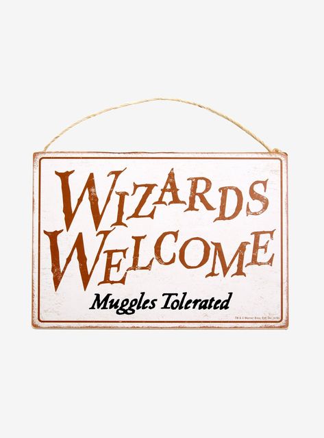 Harry Potter Wizards Welcome Door Sign Wizards Welcome Muggles Tolerated, Harry Potter Hogwarts Letter, Harry Potter Sorting, Harry Potter Sorting Hat, Welcome Door Sign, Harry Potter Marauders Map, Harry Potter Merch, Harry Potter Potions, Harry Potter Wizard