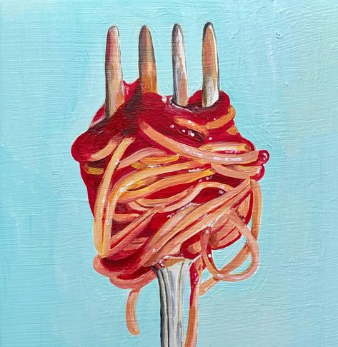 Acrylic on 6x6 inch panel using a reference from @veryberrydraws and @abrajohnsonart #liquidpaintchallenge #acrylic #acrylicpainting #acrylicpainter #acrylicart #acrylicartwork #acrylicpaint #spaghetti #spaghettidinner #spaghettibolognese #spaghettiandmeatballs #foodart #foodartwork #dailyart #dailypainter #maineart #maineartist #maineartistsofinstagram #foodpainting #dinnertime #dinner #liquidpaintchallenge2024 Spaghetti Dinner, Maine Artist, Maine Art, Food Artwork, Daily Painters, Liquid Paint, Food Painting, Spaghetti Bolognese, Acrylic Artwork