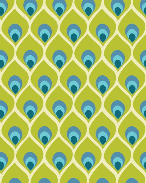 Motifs Art Nouveau, Motif Art Deco, Peacock Pattern, Peacock Print, The Peacock, Tableau Art, Feather Pattern, Green Abstract, Peacock Feathers