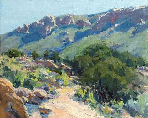 Acrylic Plein Air, Plein Air Paintings Oil, Plein Air Gouache, Acrylic Painting Process, En Plein Air Painting, Plein Air Watercolor, Background Reference, Air Art, Painting Water