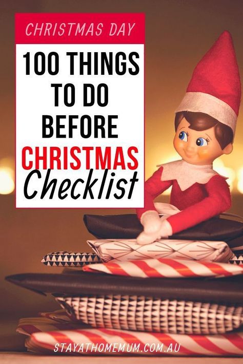 100 Things to Do Before Christmas Checklist is a bulk list of all the things I could possibly think of to do in advance (where possible) to take the stress out of Christmas Day. Not every item will apply to everyone, and I highly recommend getting your partner or Mum to give you a hand so everything doesn’t fall on your shoulders…. but it will help cover all bases and will prepare your home for the Best Christmas EVER!!! Christmas Checklist Things To Do, Holiday Checklist Christmas, Things To Do Before Christmas, Planning Christmas, Christmas Checklist, Christmas Things To Do, Holiday Checklist, Christmas To Do List, Stay At Home Mum