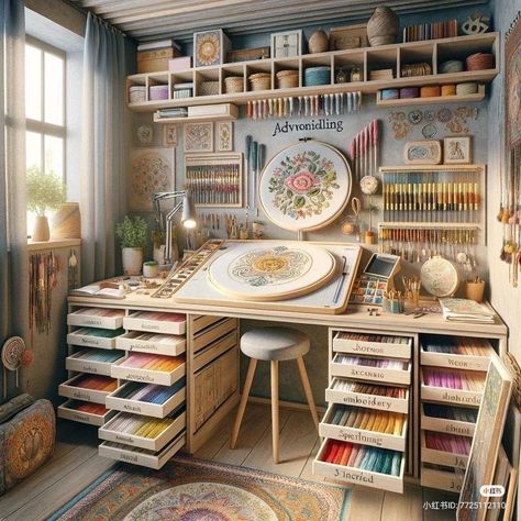 Home Art Studios, Dream Art Room, Art Studio Space, Art Studio Room, Art Studio Design, Dream Craft Room, Convertible Furniture, Craft Room Design, Furniture Small Spaces