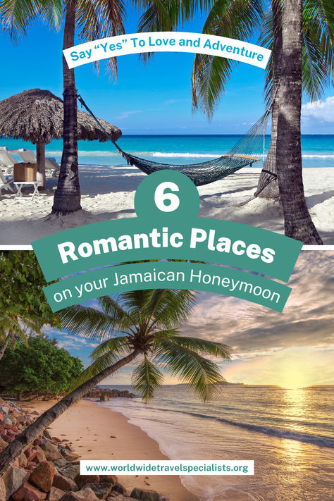 Plan your perfect honeymoon in Jamaica! Discover the top 6 romantic spots and the best activities for an unforgettable experience. From sunsets in Negril to the serene Blue Lagoon in Port Antonio, your dream honeymoon awaits. Click to read more! 💕 #Honeymoon #JamaicaHoneymoon #RomanticGetaway #WorldwideTravelSpecialists #TravelInspiration #SayYesToAdventure Places To Honeymoon, Jamaica Honeymoon, Honeymoon Tips, Perfect Honeymoon, Dream Honeymoon, Negril, Romantic Places, Blue Lagoon, Say Yes