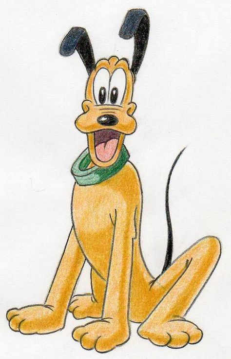 Learn how to draw Pluto Characters To Draw Disney, Disney Characters Clipart, Cartoon Characters To Draw, Draw Disney Characters, Drawing Pencil Sketches, Disney Character Drawings, Easy Disney Drawings, Circus Characters, Disney Character Drawing