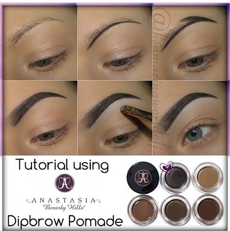 ♥ Get 15% off using promo code LUXYPIN at Luxy Lash ♥ Premium Mink Lashes ♥   www.luxy-lash.com ♥ Anastasia Dip Brow, Eyebrow Shading, Make Up Mata, Brow Filler, Plucking Eyebrows, Tweezing Eyebrows, Brow Tutorial, Dip Brow, Eyebrow Makeup Tips