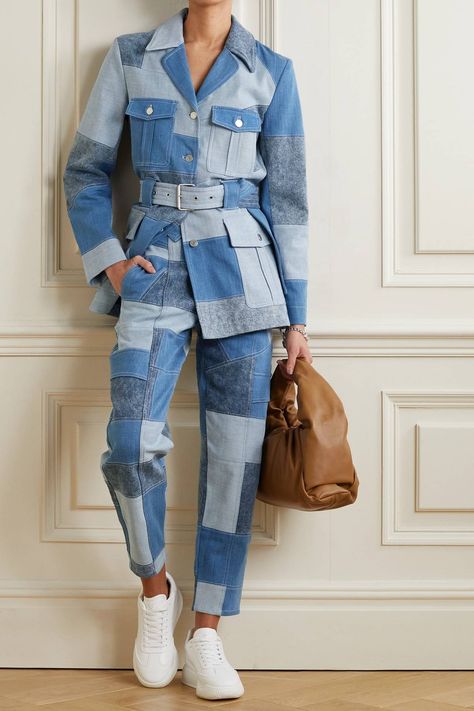 Ropa Upcycling, Net Sustain, Patchwork Denim Jacket, Patchwork Clothes, Spring Denim, Days Challenge, Denim Inspiration, Denim Ideas, Patchwork Denim