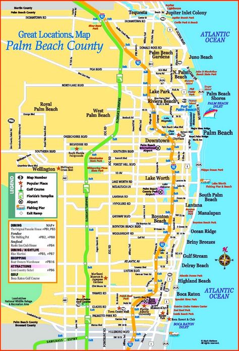 Palm Beach county tourist map Florida Retirement, Peanut Island Florida West Palm Beach, Map Of Florida Beaches, Key West Map, Palm Beach Island, Downtown West Palm Beach, Palm Beach Gardens Florida, Jupiter Beach, Palm Tree Print V-neck Beach Dress