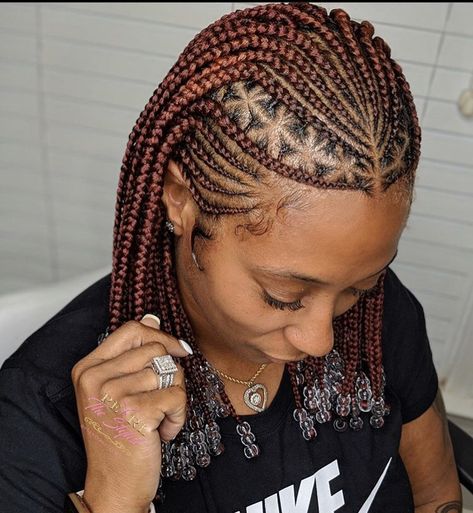 Fulani Braids Color, Cornrows And Box Braids, Braids Color, Short Hair Black, Fulani Braids, Cool Braid Hairstyles, Braids With Beads, Hairstyles For Black Women, Cornrows Braids