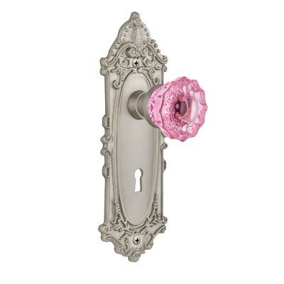 Crystal Door Knob, Crystal Door Knobs, Crystal Bath, Pink Door, Glass Door Knobs, Crystal Knobs, Glass Knobs, Antique Pewter, White Milk Glass