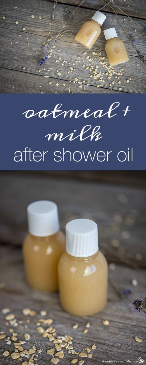 Body Oil Diy, Shower Lotion, Oatmeal Milk, Homemade Bath, Homemade Soap Recipes, Shower Oil, Homemade Bath Products, Diy Skincare, Lotion Bars