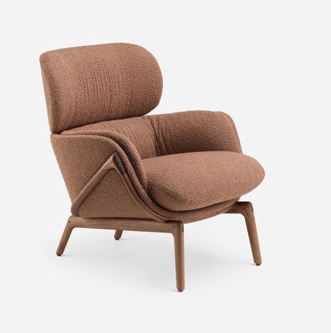 ELYSIA LOUNGE CHAIR – DANISH OILED WALNUT + ELLE 350 https://www.thefutureperfect.com/ Chair Png, Walnut Timber, White Upholstery, American Black Walnut, Future Perfect, Hotel Suite, Danish Oil, Black Oil, Brown Velvet