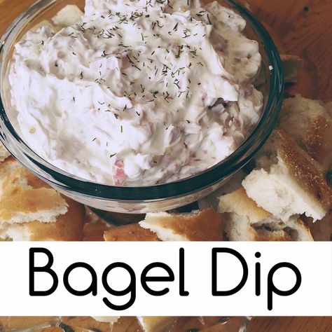 Bagel Dip Recipe by SUGAR MAPLE notes #bageldip #partydip #recipes #recipe #partyrecipes #dishtopass Bagel Dip Recipe, Dips Savory, Cold Appetizers Easy, Bagel Dip, Party Dip Recipes, Easy Cold, Party Snack, Amazing Appetizers, Superbowl Party Food