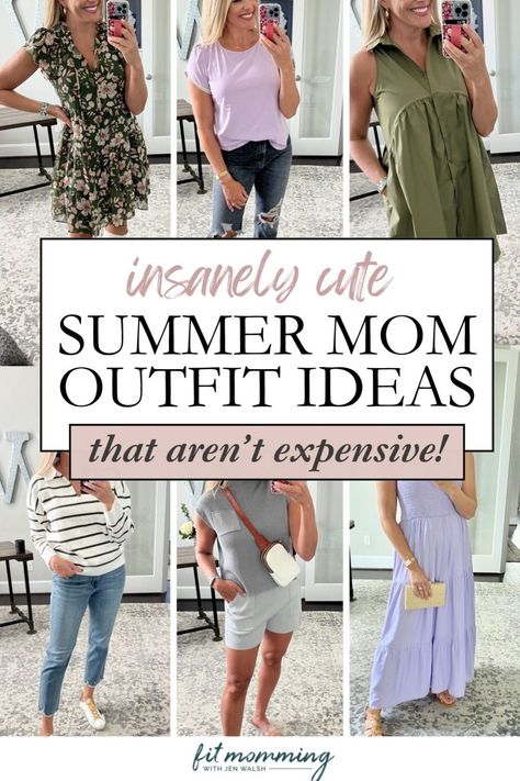 Elevate your summer wardrobe with our guide to Stylish Casual Mom Summer Outfit Ideas. Learn how to incorporate Stylish Mom Accessories into your daily looks and master the art of Athleisure Looks for busy days. Our blog post also highlights key pieces for a timeless Casual Mom Style, ensuring your Classic Mom Wardrobe is ready for the season. Mom Clothes Stylish, Mom Style 2024, Outfits For Moms In Their 30s, Summer Mom Outfits Casual, Mom Summer Outfits Casual, Mom Outfits Summer, Summer Mom Outfits, Mom Outfit Ideas, Mom Style Summer